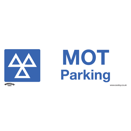 MOT Parking - Warning Safety Sign - Rigid Plastic