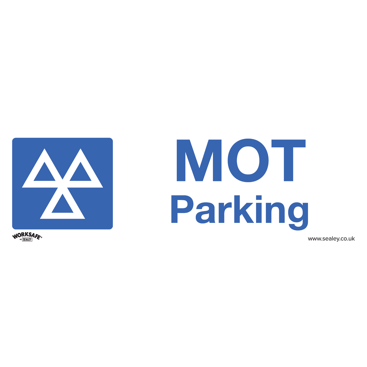 MOT Parking - Warning Safety Sign - Self-Adhesive Vinyl - Pack of 10