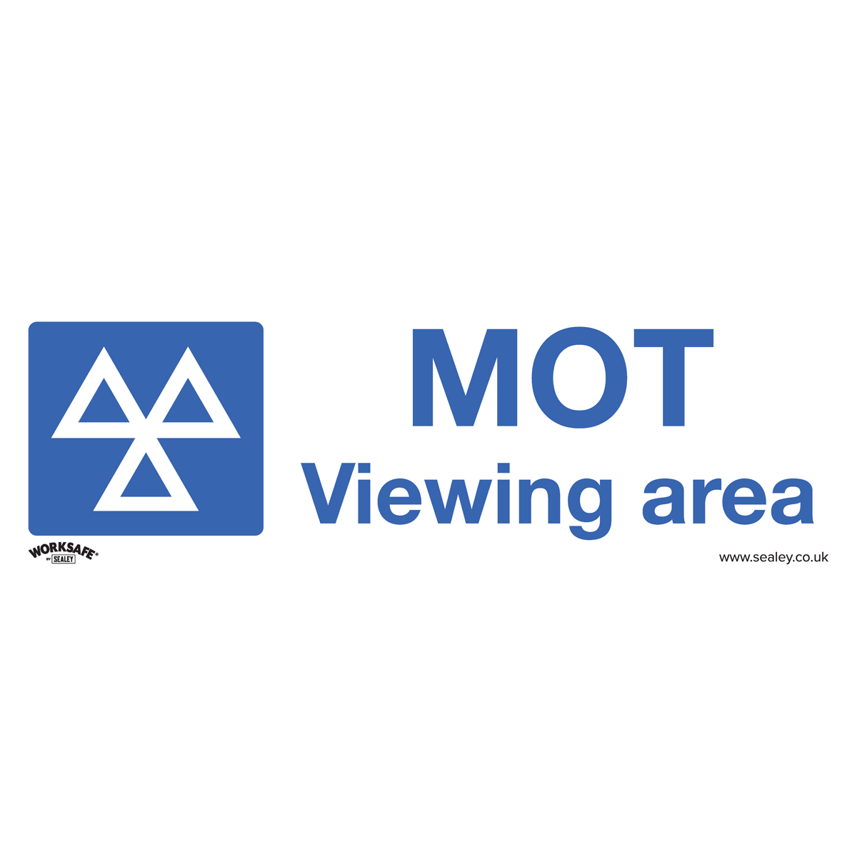 MOT Viewing Area - Warning Safety Sign - Rigid Plastic