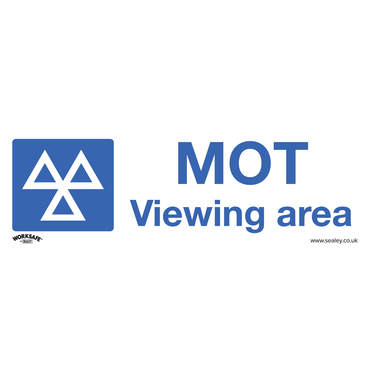 MOT Viewing Area - Warning Safety Sign - Self-Adhesive Vinyl