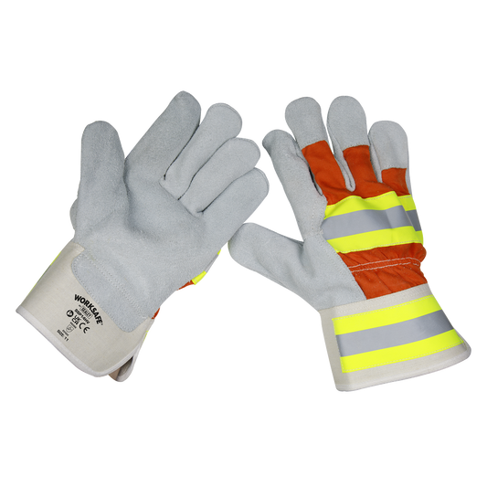 Reflective Rigger's Gloves - Pack of 6 Pairs