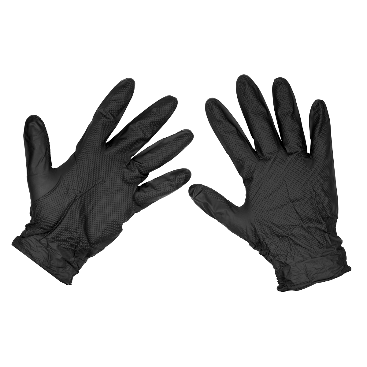 Black Diamond Grip Extra-Thick Nitrile Powder-Free Gloves Large - Pack of 50