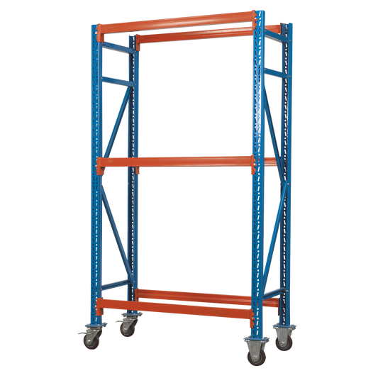 2-Level Mobile Tyre Rack - 200kg Capacity Per Level