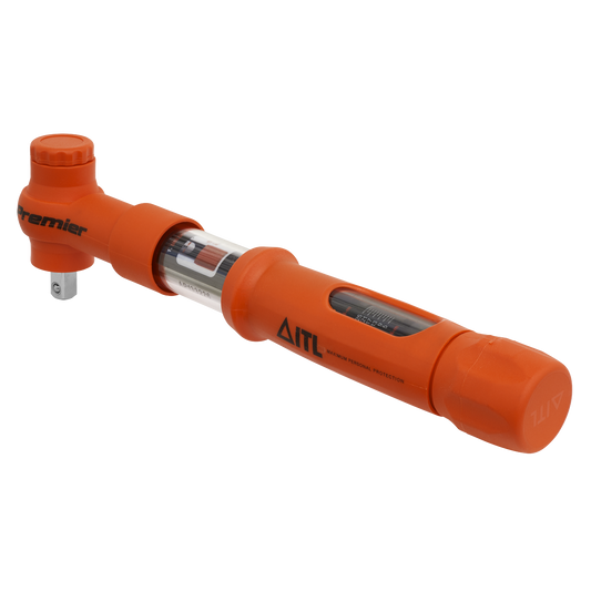 3/8"Sq Drive Calibrated Insulated Micrometer Torque Wrench 5-25Nm