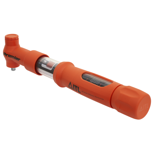1/4"Sq Drive Calibrated Insulated Micrometer Torque Wrench 2-12Nm