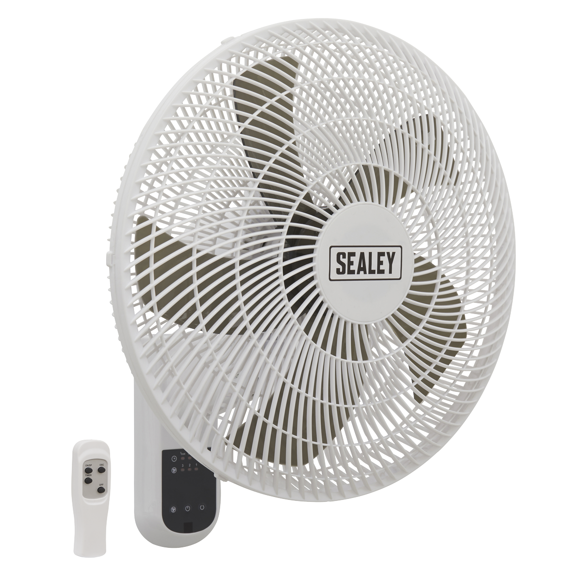 16" 3-Speed Wall Fan with Remote Control 230V