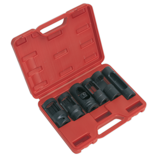 6pc 1/2"Sq Drive Injector Window Socket Set