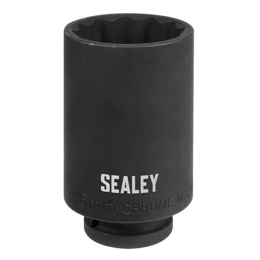 1/2"Sq Drive 46mm 12-Point Impact Socket