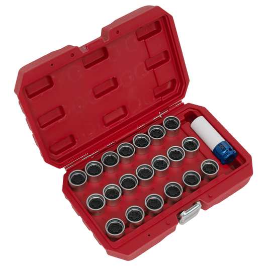 21pc Locking Wheel Nut Key Set - Audi