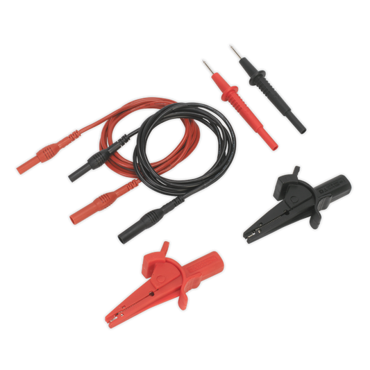 6pc Automotive Test Lead & Crocodile Clip Set