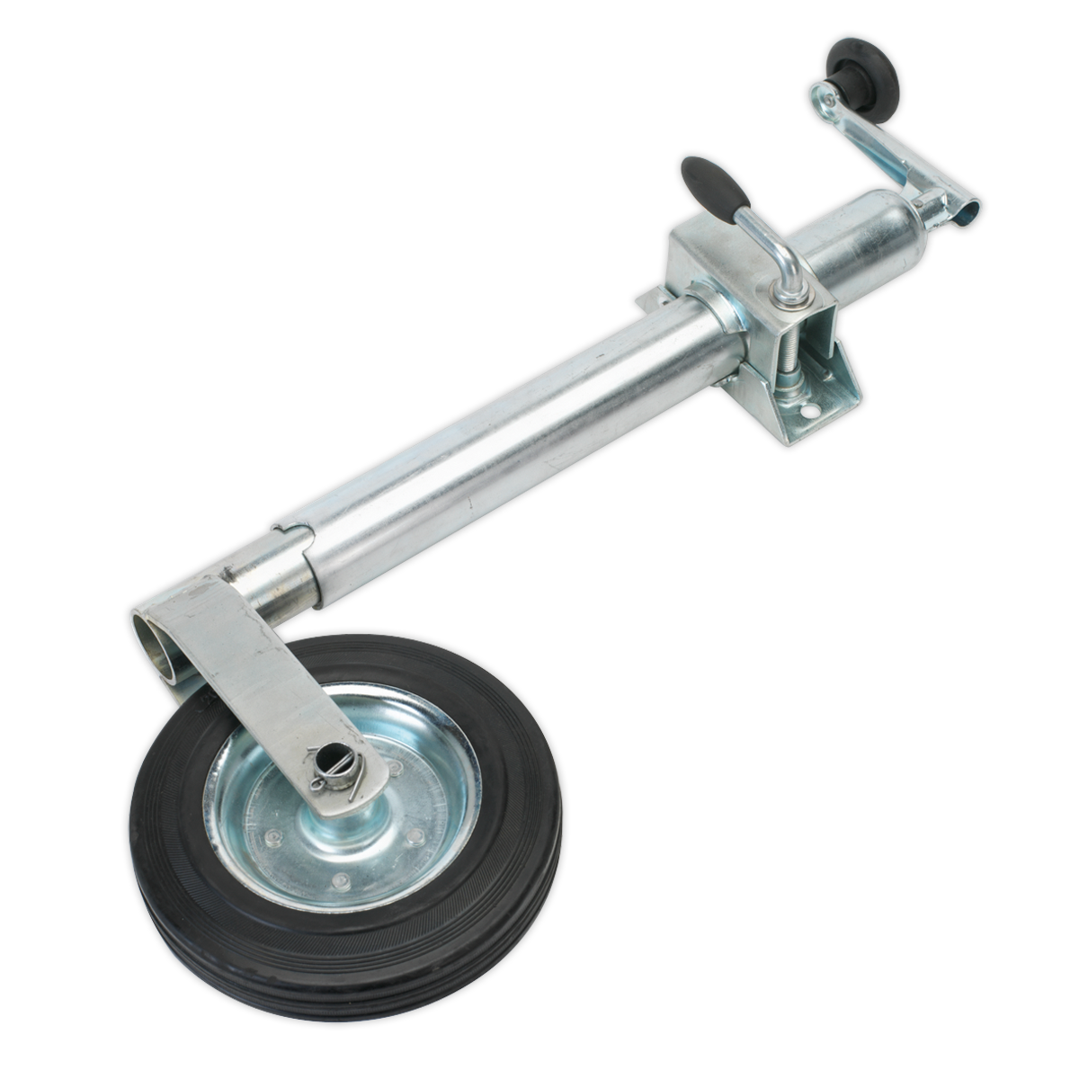 Jockey Wheel & Ø50mm Clamp - Ø200mm Solid Wheel