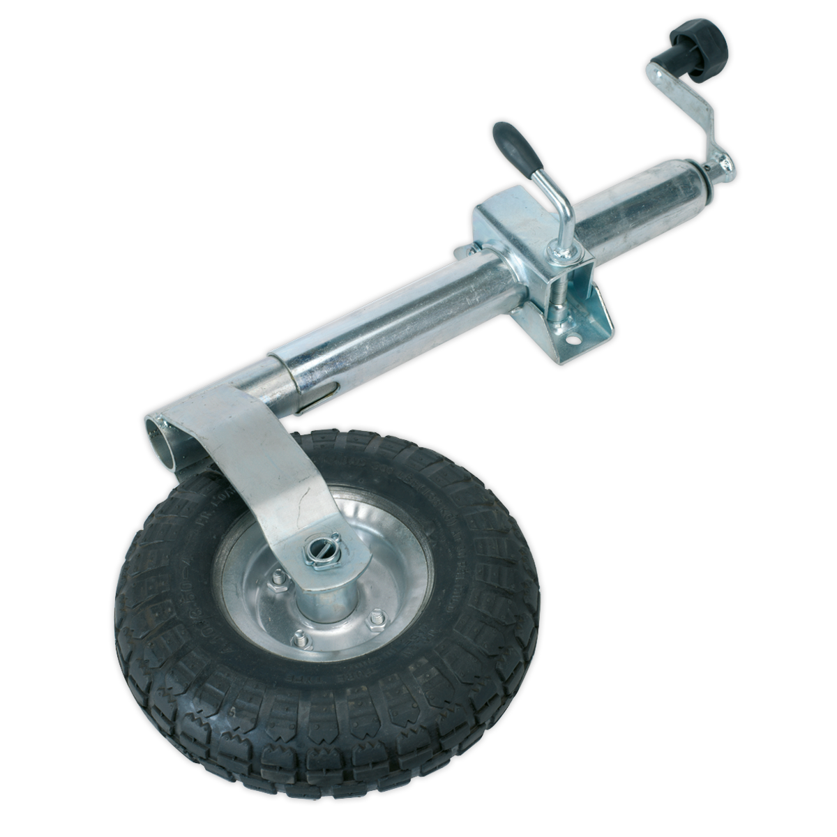 Jockey Wheel & Ø48mm Clamp - Ø260mm Pneumatic Wheel