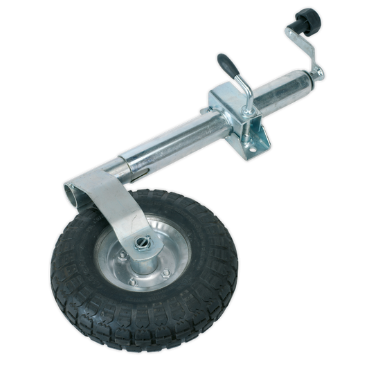 Jockey Wheel & Ø48mm Clamp - Ø260mm Pneumatic Wheel