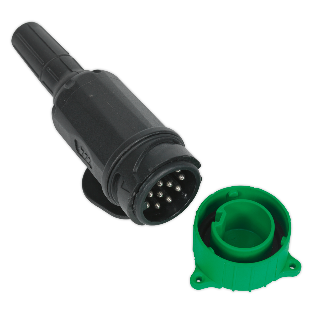 12V 13-Pin Euro Towing Plug - Plastic