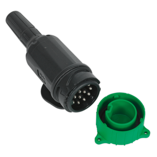 12V 13-Pin Euro Towing Plug - Plastic