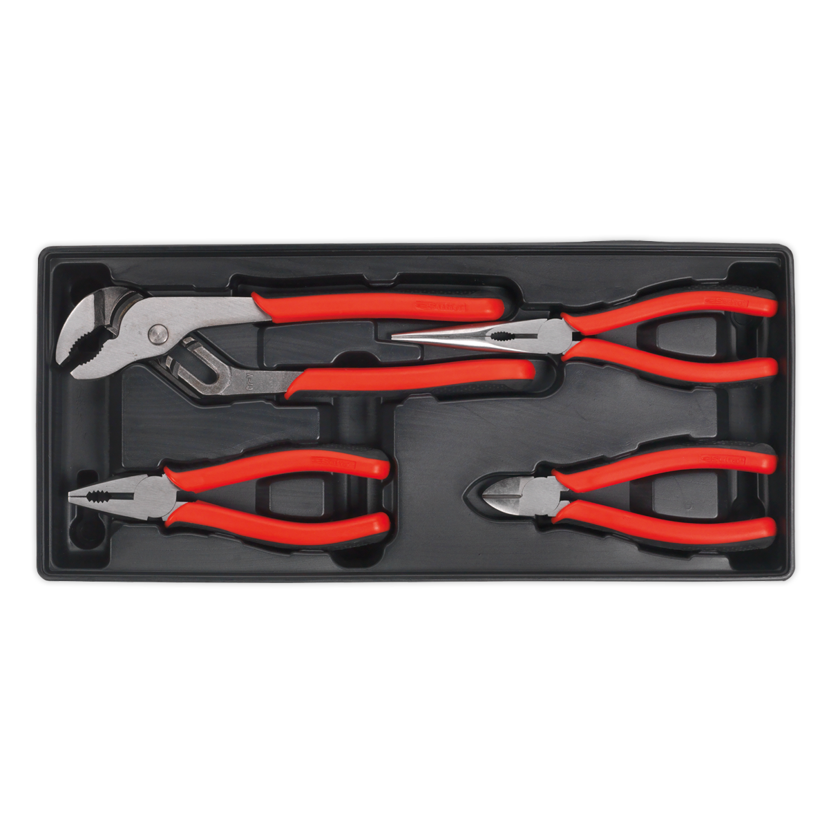 4pc Pliers Set with Tool Tray