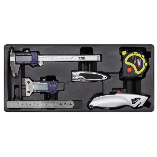 6pc Measuring & Cutting Set with Tool Tray