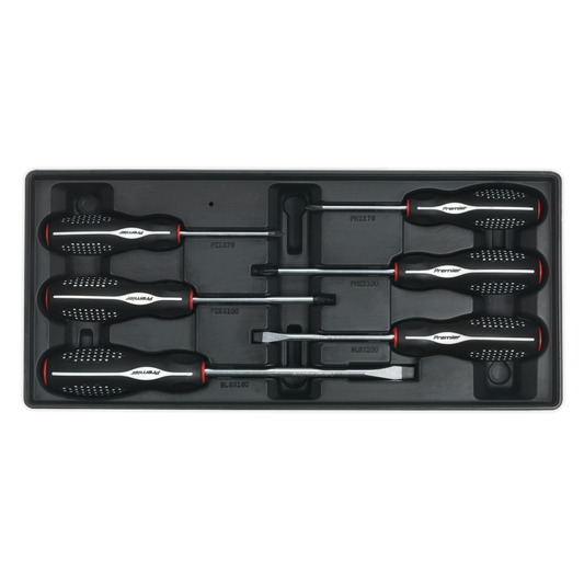 6pc Screwdriver Set with Tool Tray