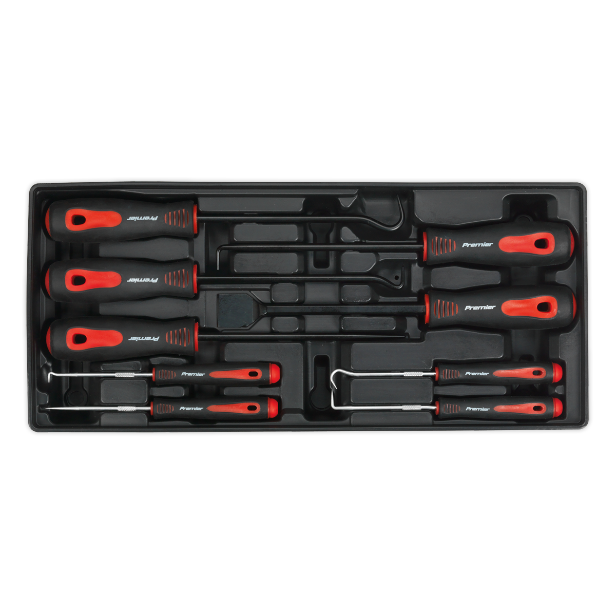 9pc Scraper & Hook Set with Tool Tray