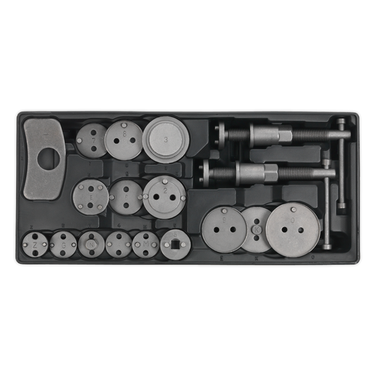 18pc Brake Wind-Back Kit with Tool Tray