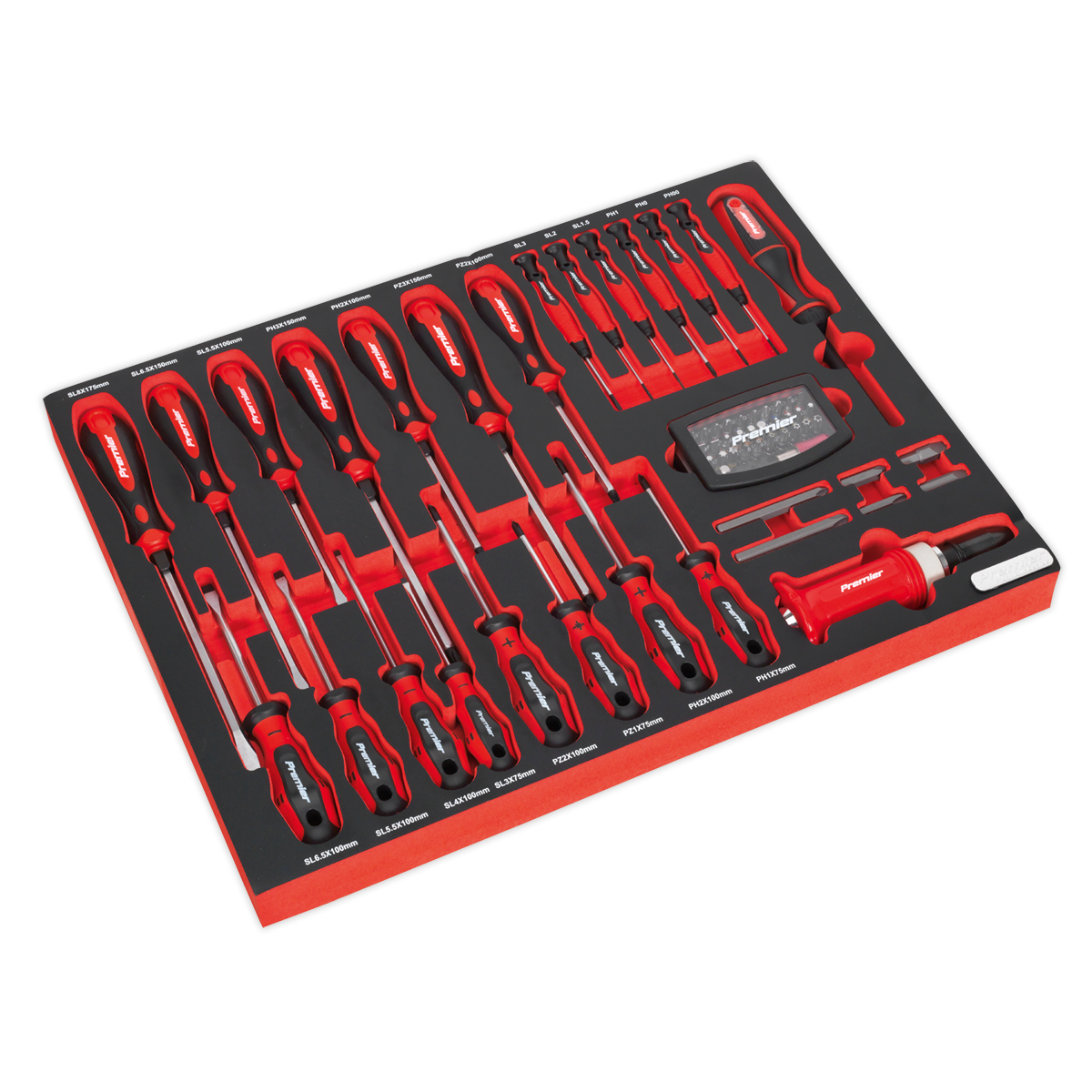 72pc Screwdriver Set with Tool Tray