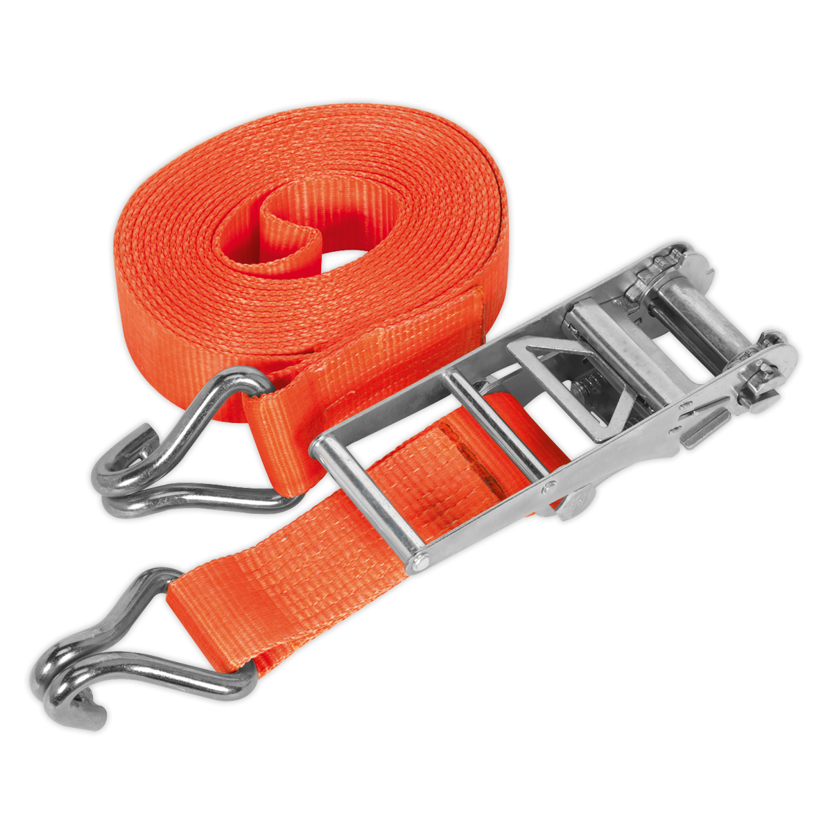 75mm x 8m Polyester Webbing Ratchet Strap 10000kg Breaking Strength