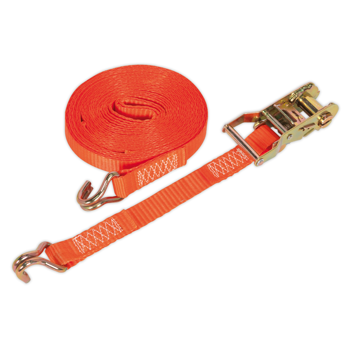 25mm x 8m Polyester Webbing Ratchet Strap 1500kg Breaking Strength