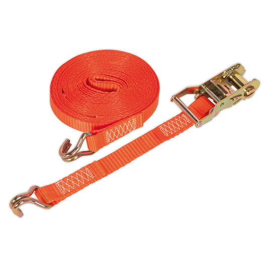 25mm x 8m Polyester Webbing Ratchet Strap 1500kg Breaking Strength