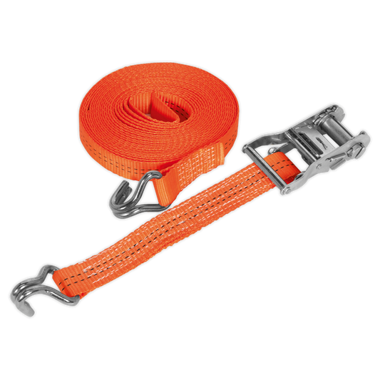 35mm x 6m Polyester Webbing Ratchet Strap 2000kg Breaking Strength