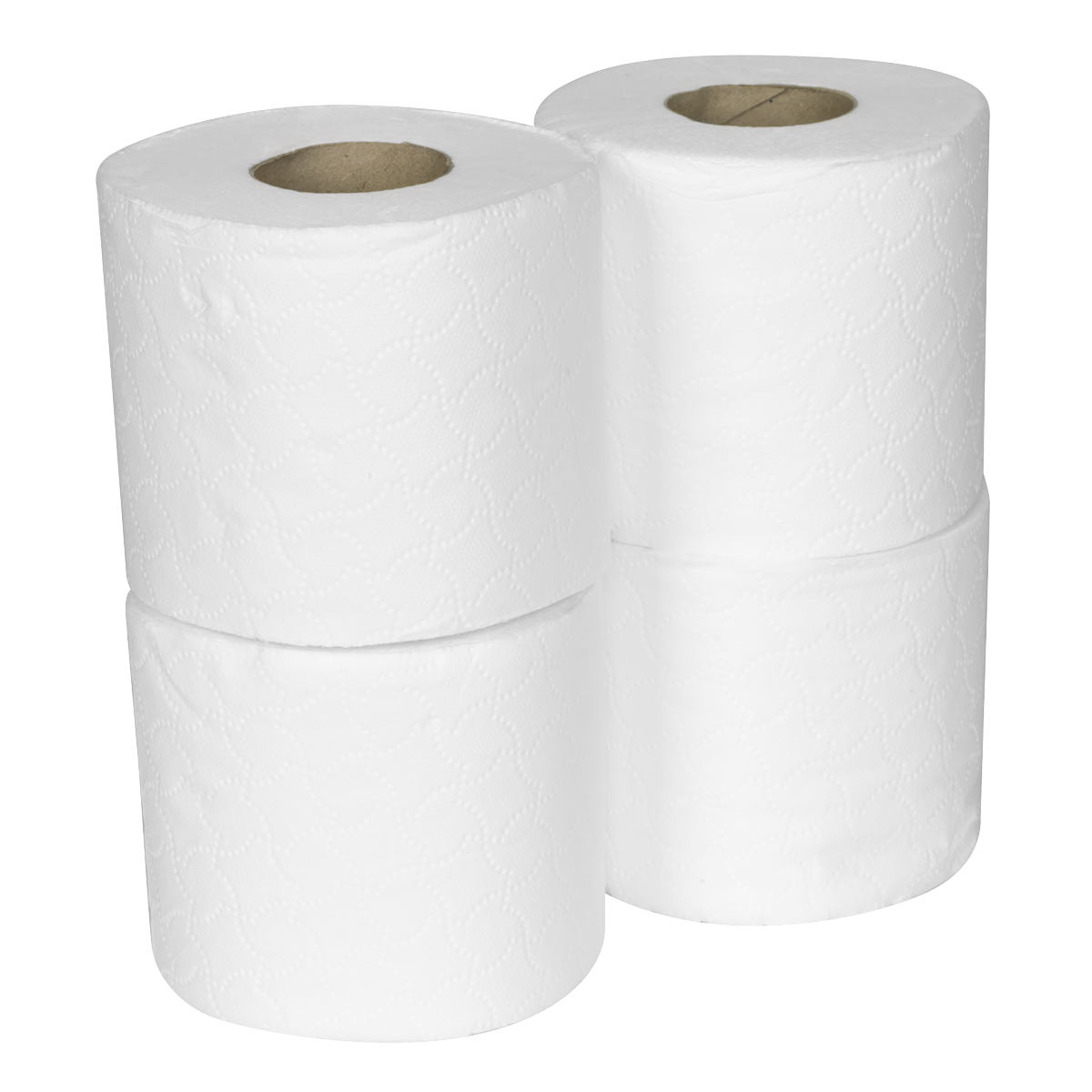 Plain White Toilet Roll - Pack of 4 x 10 (40 Rolls)