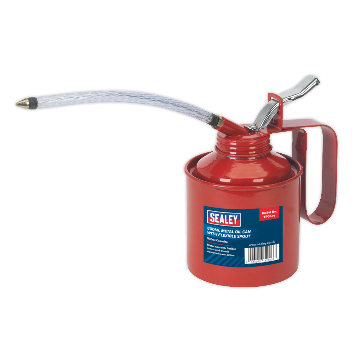 500ml Metal Oil Can with Flexible Spout