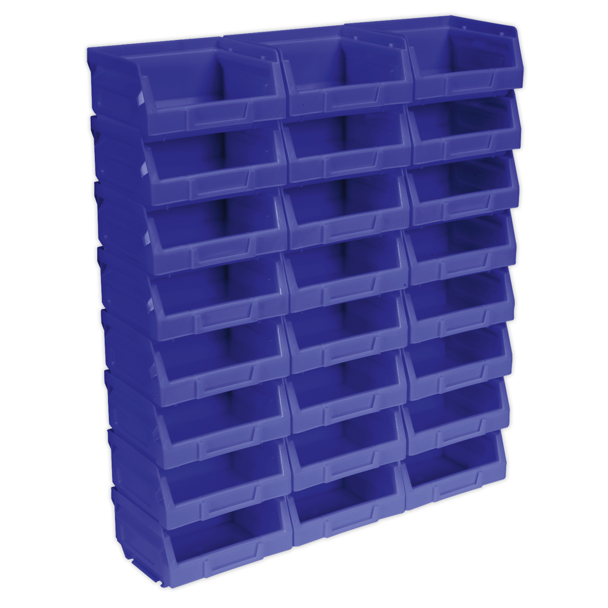 Plastic Storage Bin 105 x 85 x 55mm - Blue - Pack of 24