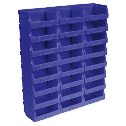 Plastic Storage Bin 105 x 85 x 55mm - Blue - Pack of 24