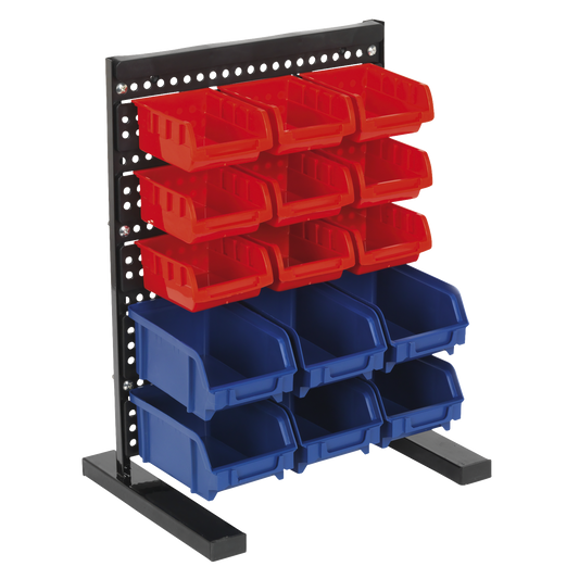 15 Bin Bench Mounting Storage System