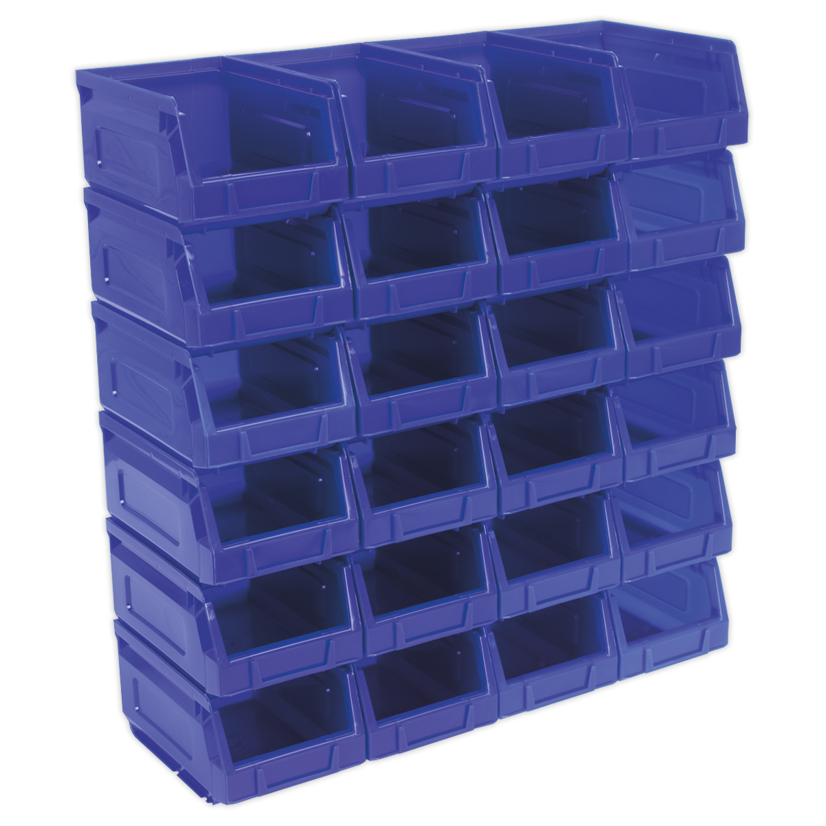 Plastic Storage Bin 105 x 165 x 85mm - Blue - Pack of 24