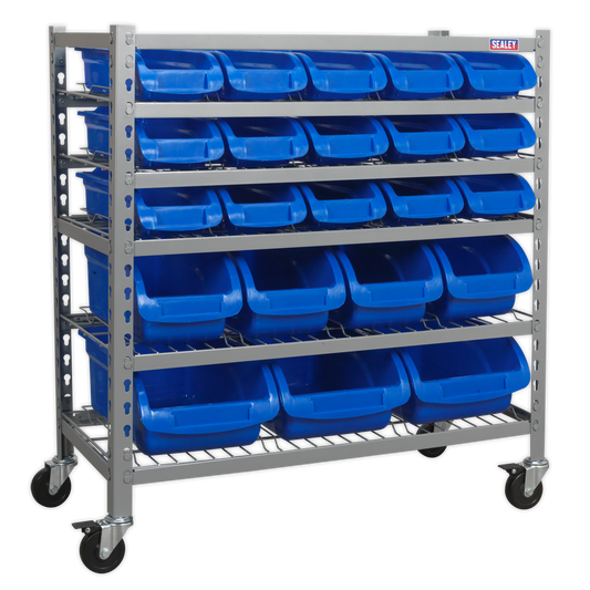 22 Bin Mobile Storage System