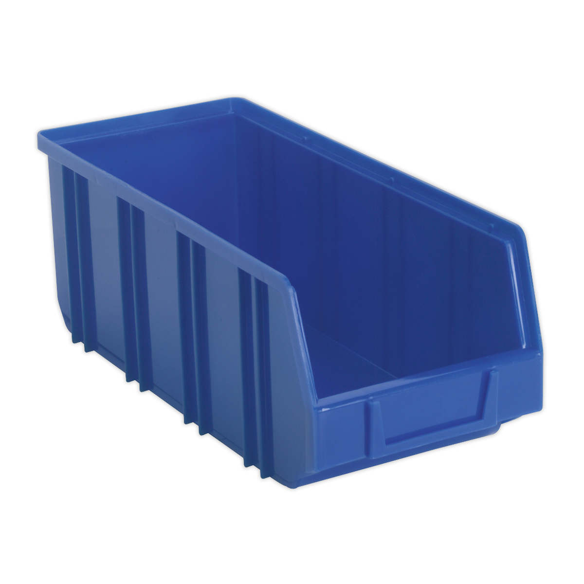 145 x 335 x 125mm Deep Plastic Storage Bin - Blue - Pack of 16