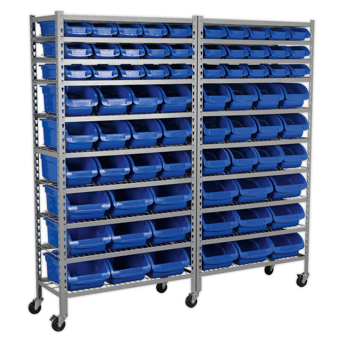 72 Bin Mobile Storage System