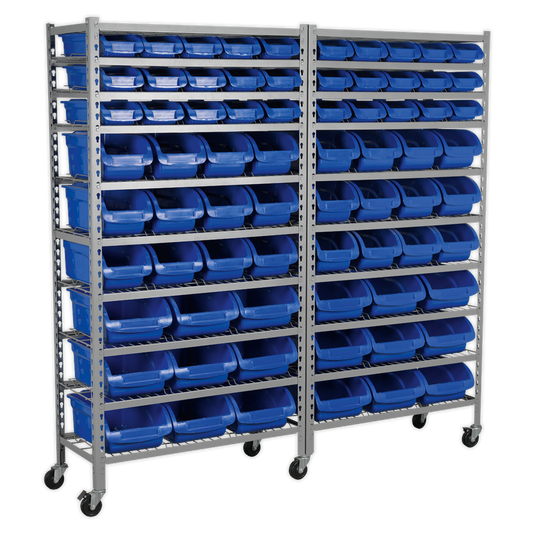 72 Bin Mobile Storage System