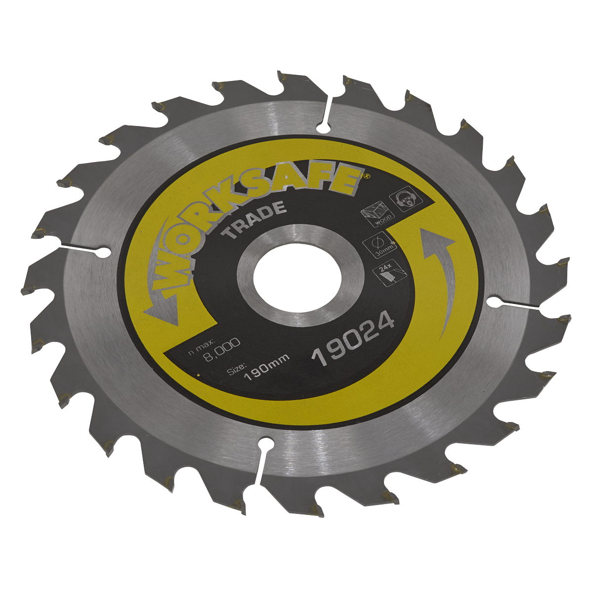 Ø190 x 30mm Trade Circular Saw Blade - 24tpu