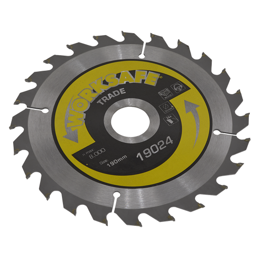 Ø190 x 30mm Trade Circular Saw Blade - 24tpu