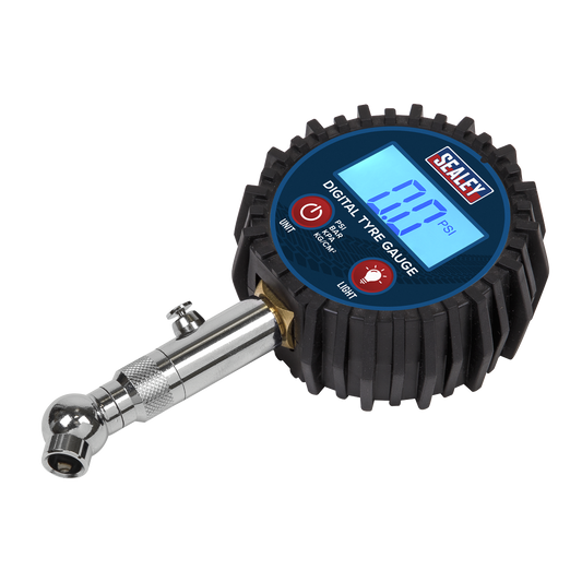 Digital Tyre Pressure Gauge with Swivel Head & Quick Release