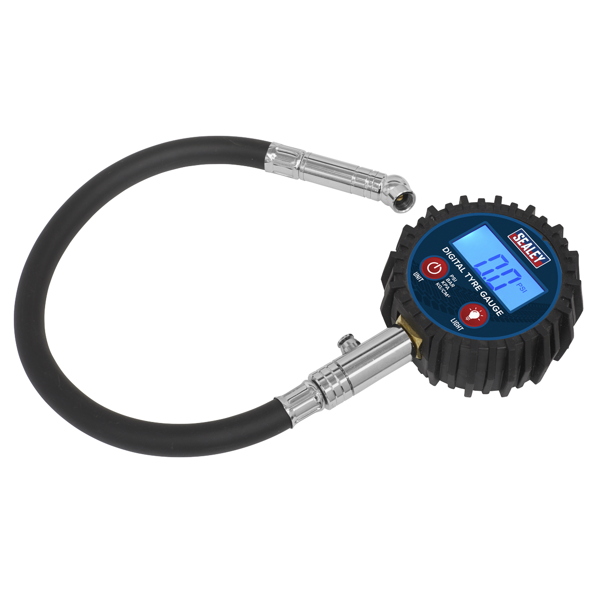 Digital Tyre Pressure Gauge with Push-On Connector