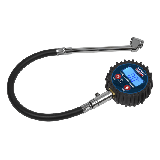 Digital Tyre Pressure Gauge with Twin Push-On Connector