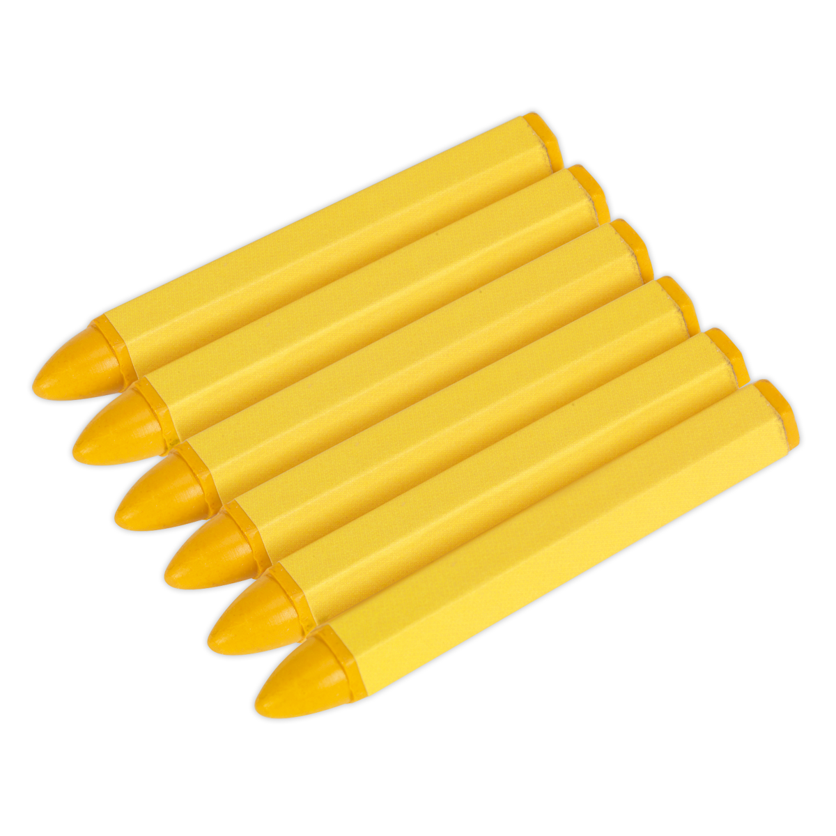 Yellow Tyre Marking Crayon - Pack of 6