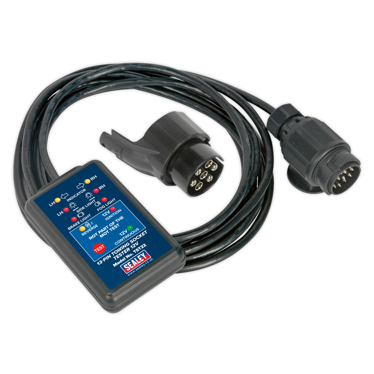 12V 13-Pin Towing Socket Tester - DVSA Approved