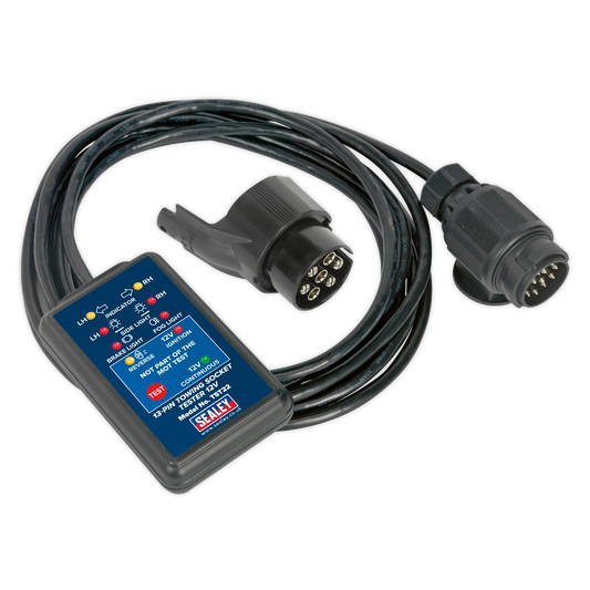 12V 13-Pin Towing Socket Tester - DVSA Approved