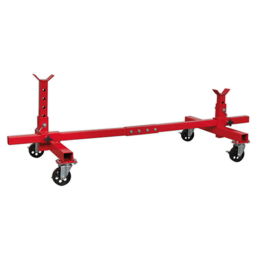 900kg Adjustable 2-Post Vehicle Moving Dolly