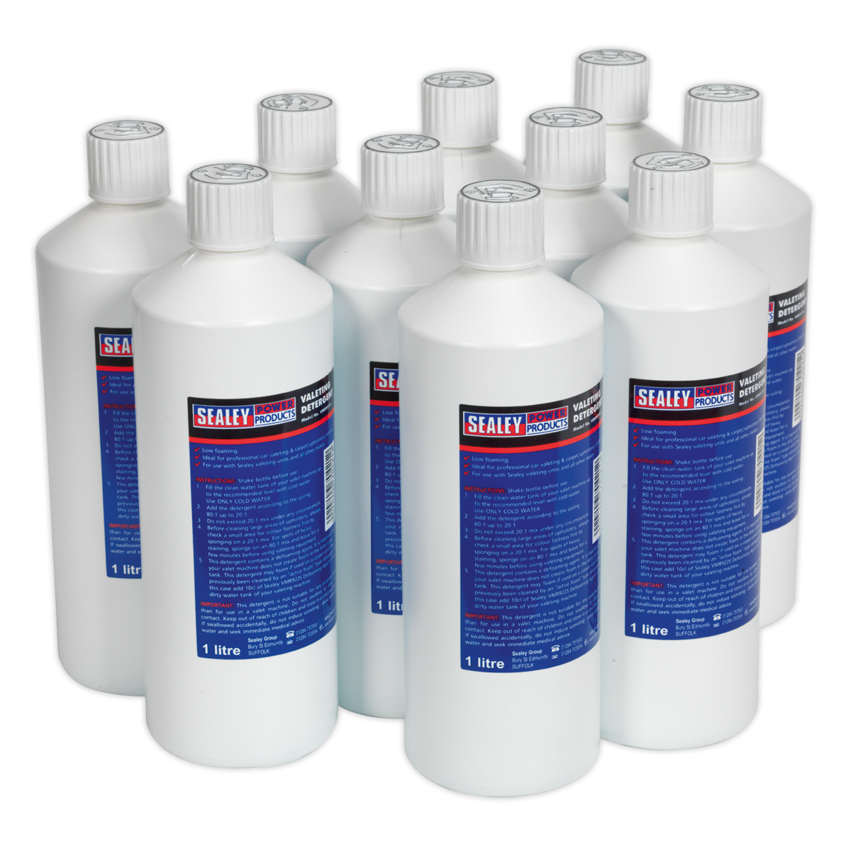 1L Carpet/Upholstery Detergent - Pack of 10