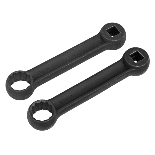 2pc Mercedes Benz Engine Mount Spanner 16 & 17mm